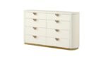 LA PIERRE KING 5 PC BEDROOM SET IN CREAM - Image 5