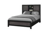 LISBON GREY/BLACK BOOKCASE FULL BED GROUP - Image 2
