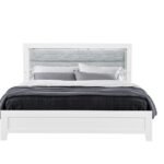LUCCIA WHITE TWIN BED WITH LED
