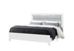 LUCCIA WHITE QUEEN BED WITH LED - Image 2