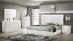 MANHATTAN KING 4 PC BEDROOM SET IN WHITE