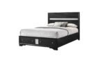 MATRIX QUEEN 4 PC BEDROOM SET IN BLACK - Image 3