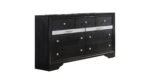 MATRIX QUEEN 4 PC BEDROOM SET IN BLACK - Image 4