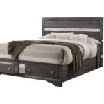 MATRIX QUEEN BED GRAY