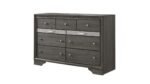 MATRIX QUEEN 4 PC BEDROOM SET IN GRAY - Image 4