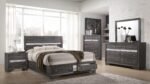MATRIX QUEEN 4 PC BEDROOM SET IN GRAY - Image 2