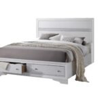 MATRIX QUEEN BED WHITE