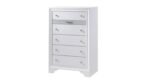 MATRIX QUEEN 4 PC BEDROOM SET IN WHITE - Image 6