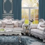 MELROSE 2 PC Living Room Sets IN CHAMPAGNE