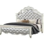 MILAN QUEEN BED MILKY WHITE