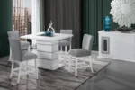 MONACO WHITE BAR TABLE - Image 2