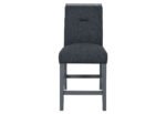 MONACO DARK GREY BAR TABLE AND 6 MONACO DARK GREY BAR STOOLS - Image 3