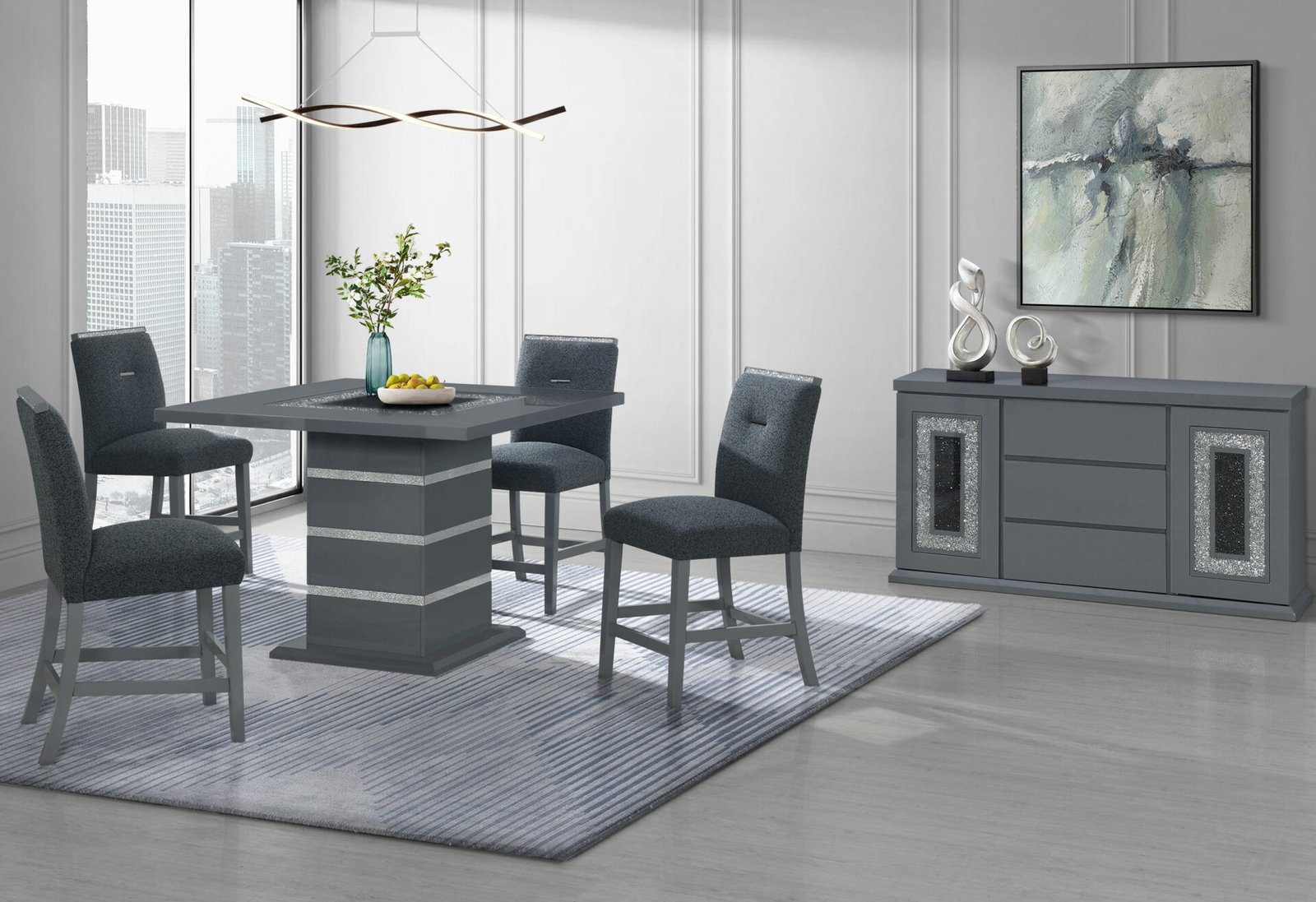 MONACO-DARK-GREY-BT-BS-BUFFET-4.jpg MONACO DARK GREY BAR TABLE AND 4 MONACO DARK GREY BAR STOOLS - Image 1