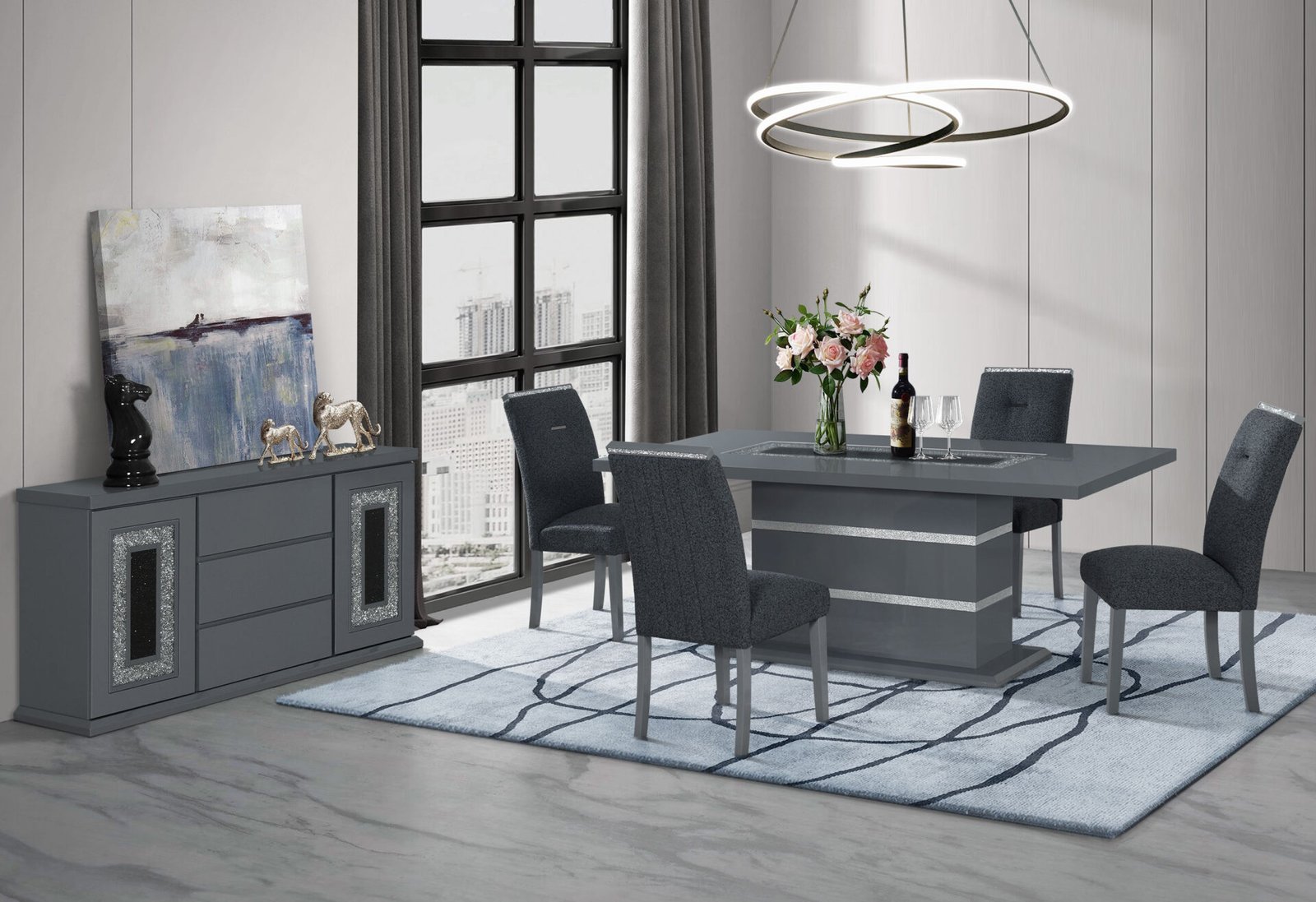 MONACO-DARK-GREY-DT-DC-BUFFET-4.jpg MONACO DARK GREY DINING TABLE AND 6 MONACO DARK GREY DINING CHAIRS - Image 1