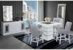MONACO WHITE BAR TABLE + 6 MONACO BS-N