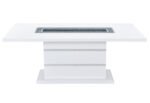 MONACO WHITE DINING TABLE + 6 MONACO DINING CHAIR - Image 3