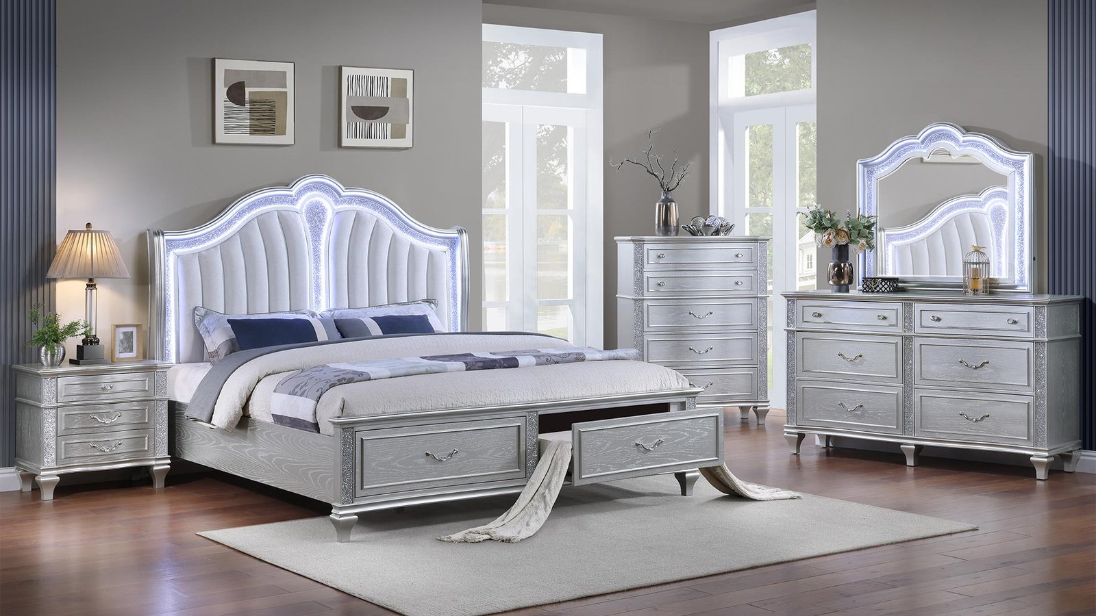 MYSTIC_16_26_1500_975.jpg MYSTIC KING 5 PC BEDROOM SET IN SILVER - Image 1