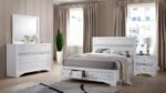 MATRIX QUEEN 4 PC BEDROOM SET IN WHITE