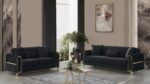 MELODY 2 PC Living Room Sets IN BLACK