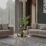 MELODY 2 PC Living Room Sets IN TAUPE