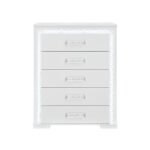 NAOMI SILVER MARBLE CHEST WITH LED
