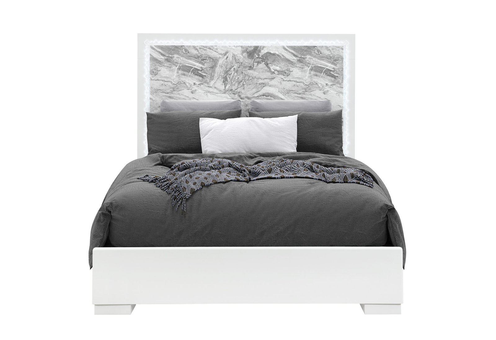 NAOMI-SILVER-MARBLE-QB-1.jpg NAOMI SILVER MARBLE QUEEN BED WITH LED - Image 1