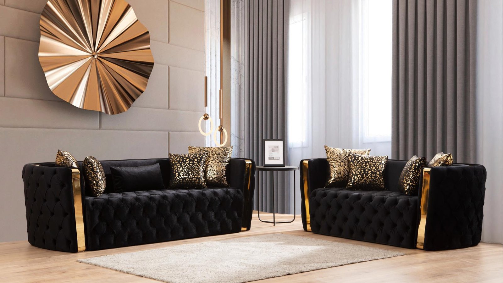 NAOMI_BLACK_2PC_1500_975.jpg NAOMI 2 PC Living Room Sets IN BLACK - C - Image 1