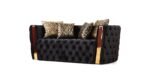 NAOMI 2 PC Living Room Sets IN BLACK - C - Image 2