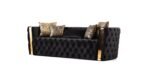 NAOMI 2 PC Living Room Sets IN BLACK - C - Image 3