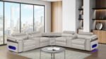 NOVA SECTIONAL WITH 1 CONSOLE (FRIDGE) - GRAY - Image 2