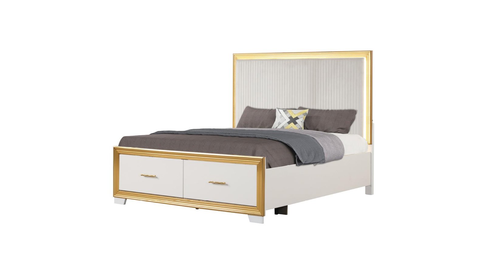 OBSESSION_BED_42_1500_975-1.jpg OBSESSION QUEEN BED WHITE & GOLD - Image 1