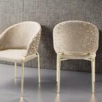 ONYX GOLD LEGS BEIGE - 2 CHAIRS PER BOX