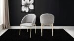 ONYX GOLD LEGS BEIGE - 2 CHAIRS PER BOX - Image 3