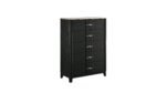 OPEL KING 5 PC BEDROOM SET IN BLACK - Image 5