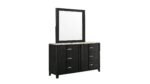 OPEL KING 5 PC BEDROOM SET IN BLACK - Image 3