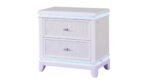 OPIUM QUEEN 5 PC BEDROOM SET IN MILKY WHITE - Image 6
