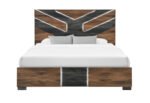 OPTIMUS BROWN/BLACK KING BED