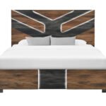 OPTIMUS BROWN/BLACK KING BED