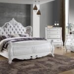 OPULENCE QUEEN 5 PC BEDROOM SET IN WHITE