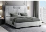 OSCAR GREY KING BED NO WOOD TRIM