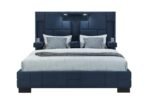 OSCAR NAVY BLUE KING BED NO WOOD TRIM - Image 2