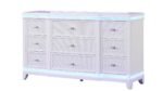 OPIUM QUEEN 5 PC BEDROOM SET IN MILKY WHITE - Image 4