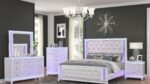 OPIUM QUEEN 5 PC BEDROOM SET IN MILKY WHITE