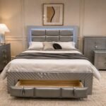ORLENA KING 5 PC BEDROOM SET SILVER