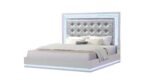 PASSION QUEEN 4 PC BEDROOM SET IN MILKY WHITE - Image 2