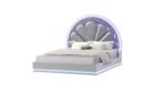 PERLA QUEEN 4 PC BEDROOM SET IN MILKY WHITE - Image 3