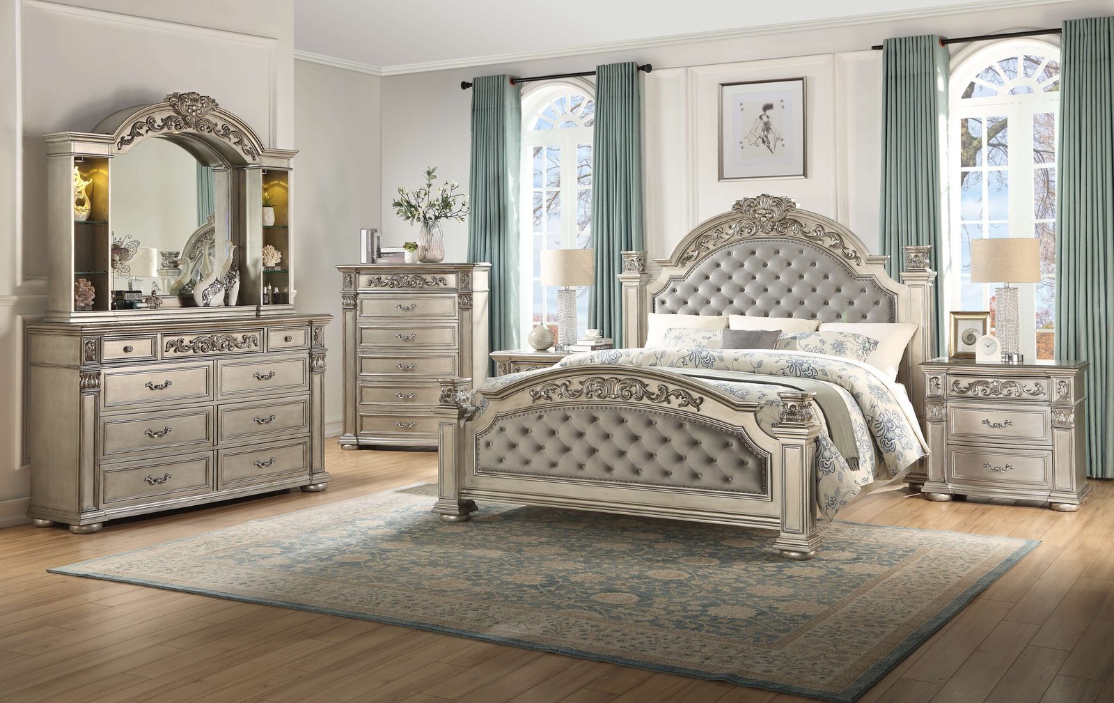 PLATINUM1748710093.jpg PLATINUM SILVER BEDROOM - Image 1