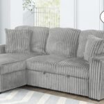 PLUSH SECTIONAL SOFA GRAY