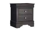 POMPEI METALLIC GREY NIGHTSTAND - Image 2