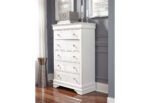POMPEI METALLIC WHITE QUEEN BED GROUP WITH LED - Image 4